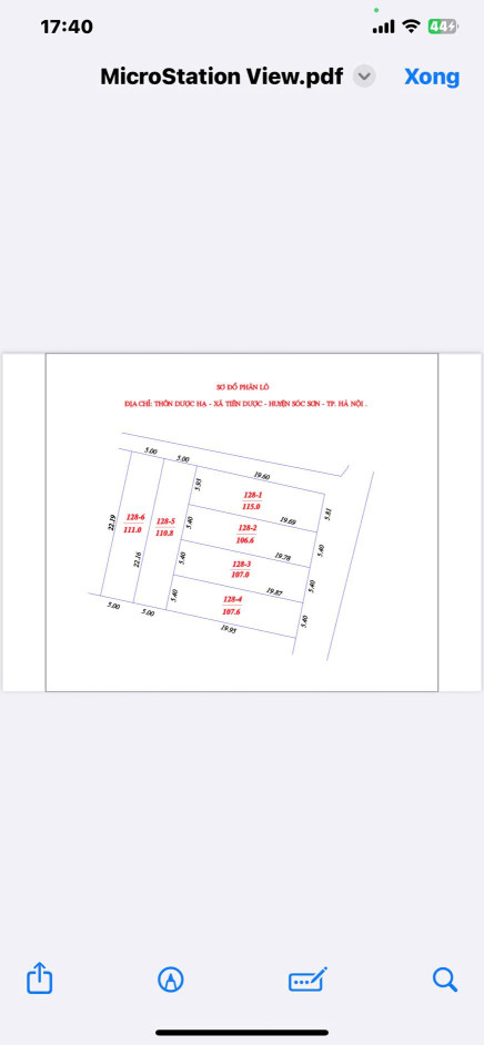 Bán đất 115m² ngang 5.93m giá 4.83 tỷ Xã Sóc Sơn