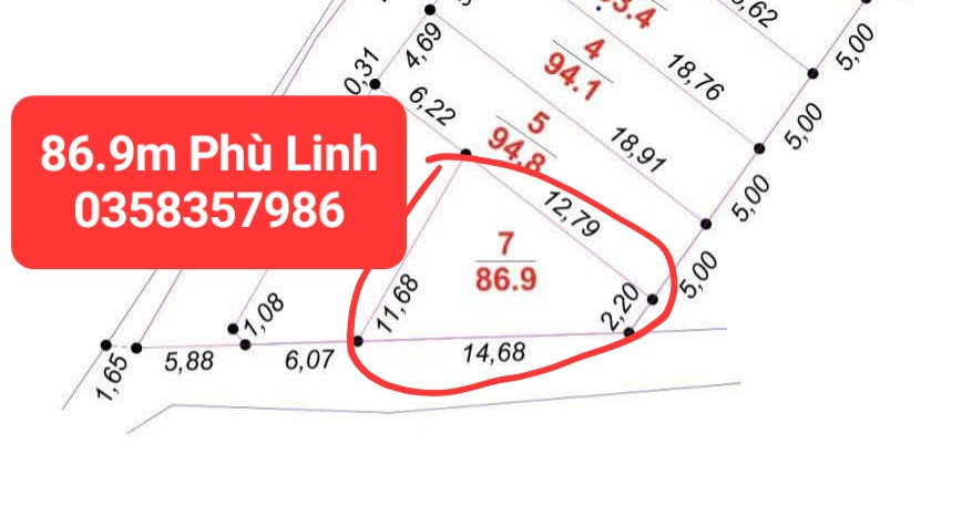 Bán Đất 87m² thổ cư 87m² giá 3.27 tỷ tại Xã Sóc Sơn Hà Nội