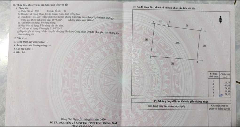 Nhà Đất Sông Thao Trảng bom Đồng Nai