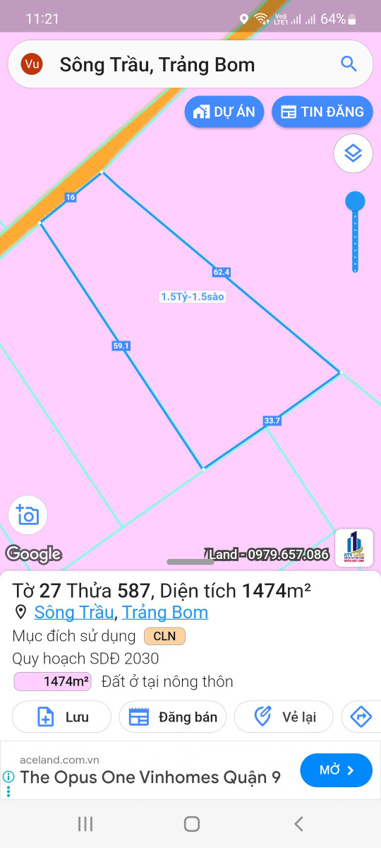 Nhà Đất Sông Trầu Trảng Bom Đồng Nai