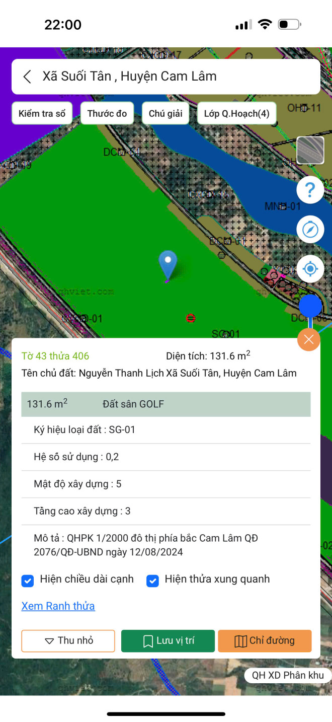 🔥 BÁN ĐẤT FULL THỔ – QUY HOẠCH SÂN GOLF CAM THƯỢNG 🔥