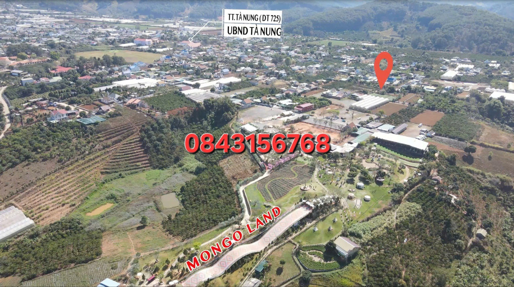 Chỉ 2ty450, Đất Sổ Riêng Xây Dựng Cạnh Mongo land Tà Nung