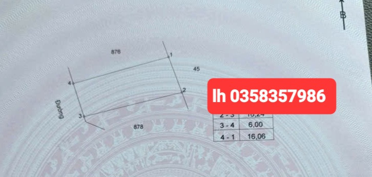Bán đất 100m² ngang 6.43m giá 1.2 tỷ Xã Tam Đảo