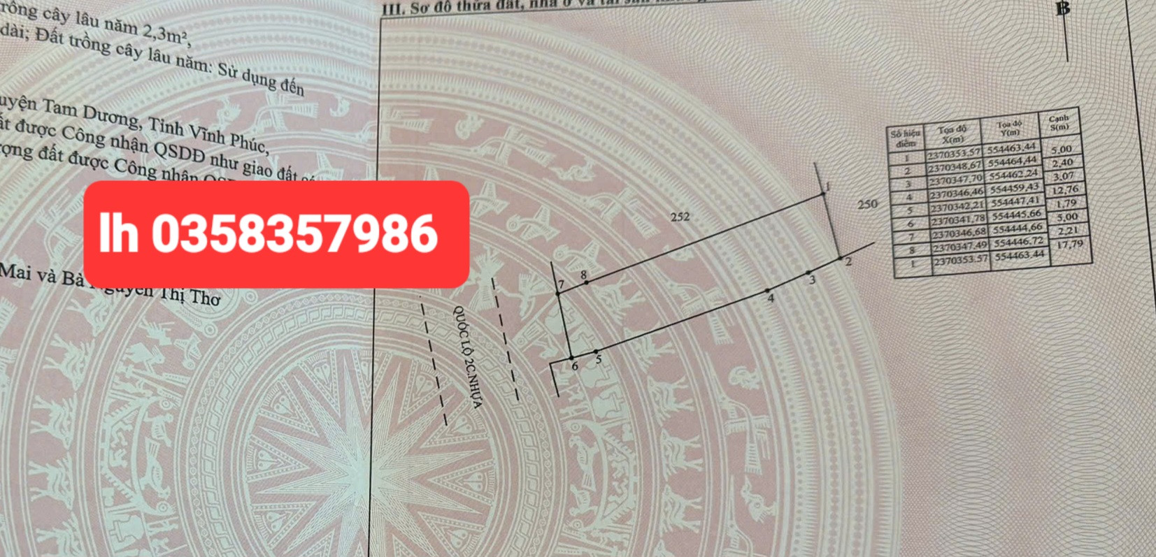 Bán nhà 104m² ngang 5m giá 2.75 tỷ Xã Tam Dương Bắc