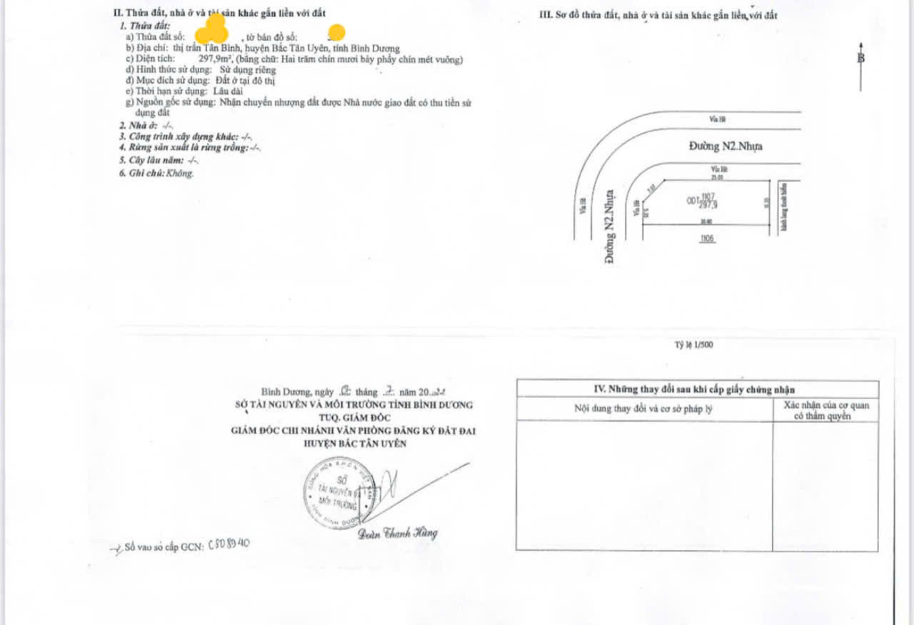 Bán lô góc kDC 297m2 thổ cư giá cho nhà đầu tư kế bên khu công nghiệp Vi Síp 2. Lh 0986694438