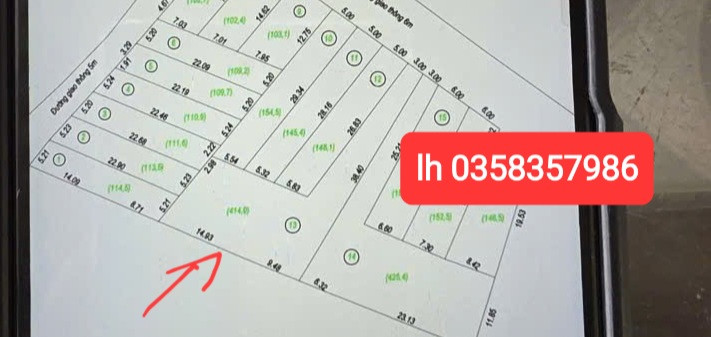 Bán đất 414m² ngang 23.41m giá 1.03 tỷ Xã Tân Cương