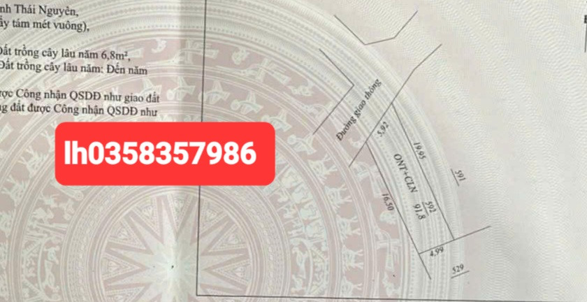 Bán đất 108m² ngang 9m giá 650 triệu Xã Tân Cương