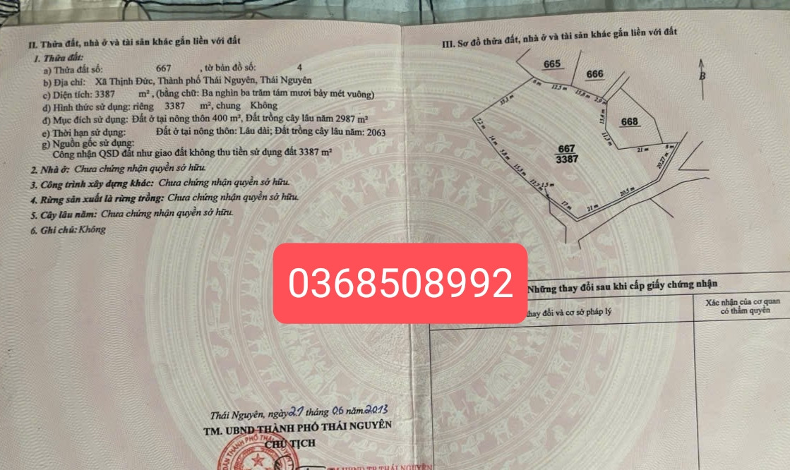 Bán đất 3387m² ngang 78m giá 5.6 tỷ Xã Tân Cương