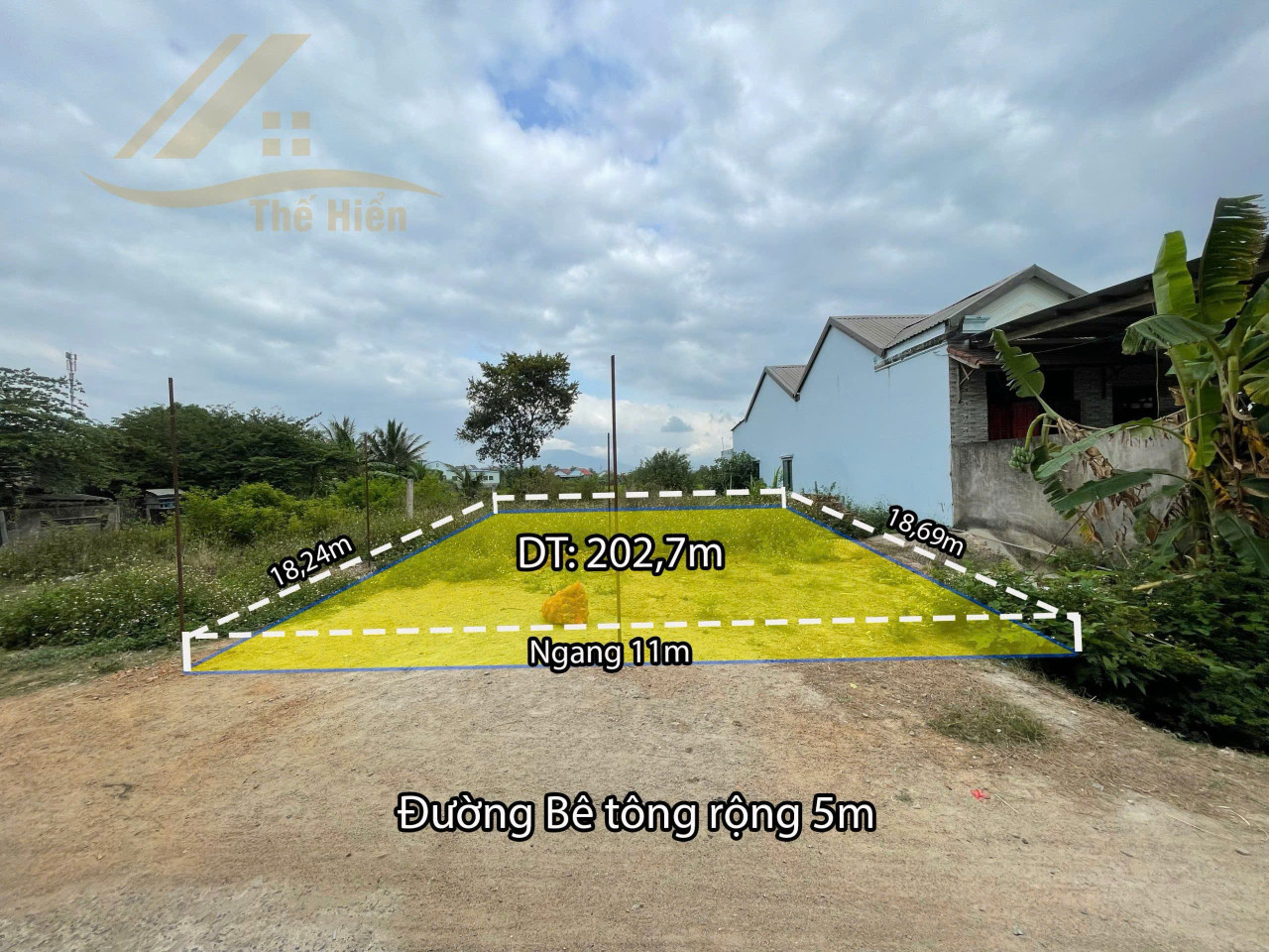 0763615365 Bán đất 202,7m² ngang 11m giá 860 triệu Xã Tân Định