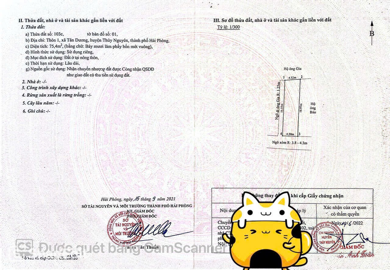 Bán 67 m đương nhựa 7m Tân Dương ngay đường máng nước. L/h:076.231.9990 e Thuý
