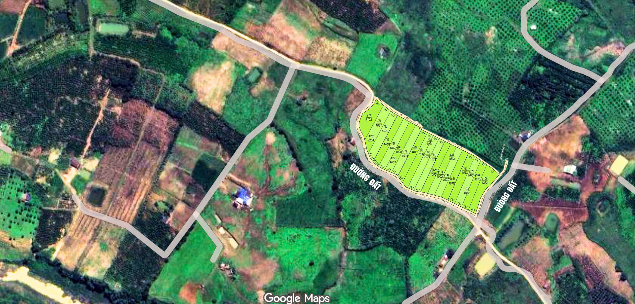 Bán đất 1083m² ngang 12.5m giá 1.02 tỷ Xã Tân Hà Lâm Hà