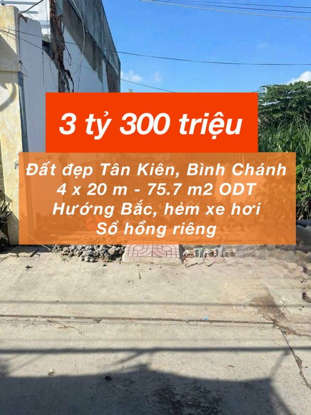 Hàng thơm đất thổ Tân Kiên chỉ 3.3 tỷ !