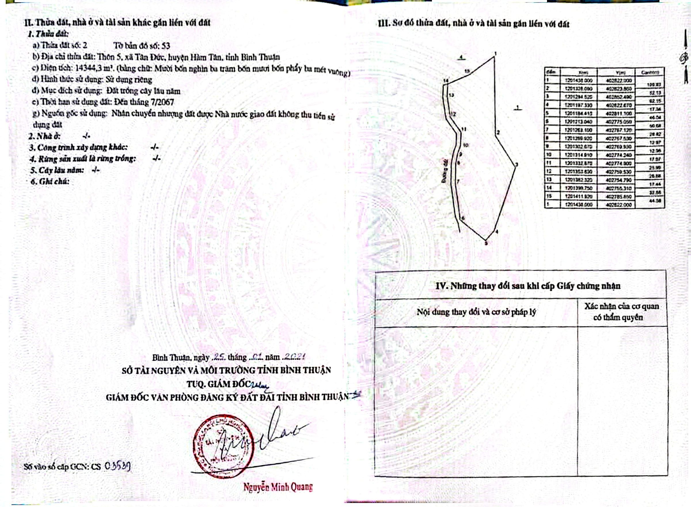 Bán đất 32000m² ngang 150m giá 2.4 tỷ tại Xã Tân Minh