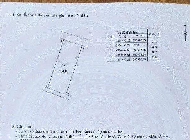 Bán 104 m Full thổ cư Trục Chính Thôn Vệ Sơn Đoài ,2 Mặt đường thoáng