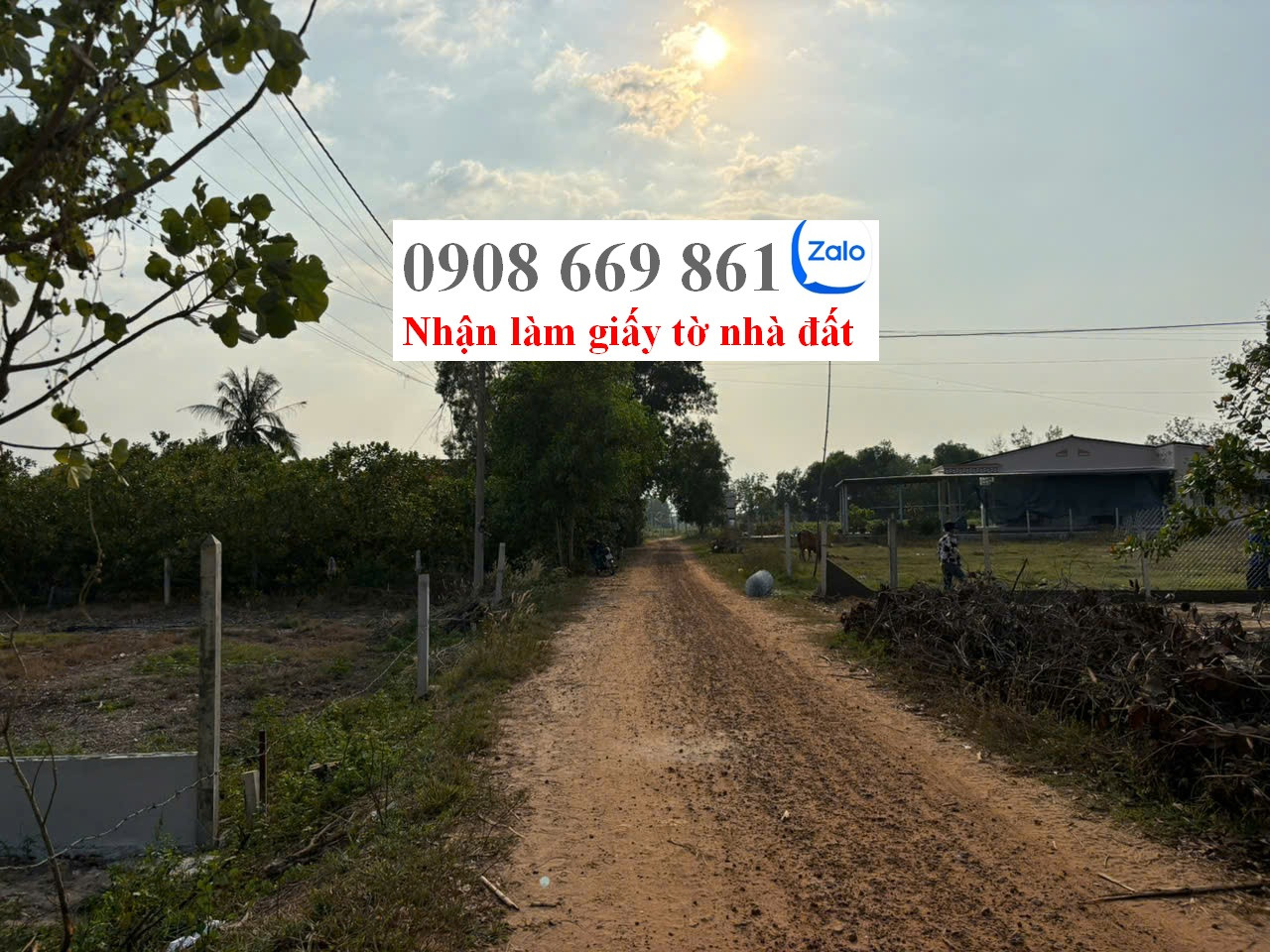bán đất . DT 387 m2 . có xây hàng rào . xã tân phong . tân biên