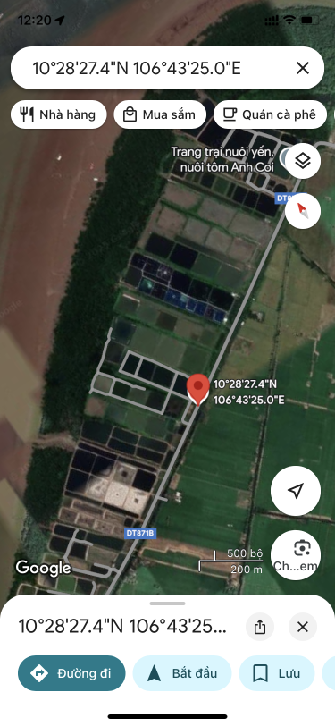 Bán đất 20000m² 12 tỷ tại Xã Tân Phước Huyện Gò Công Đông