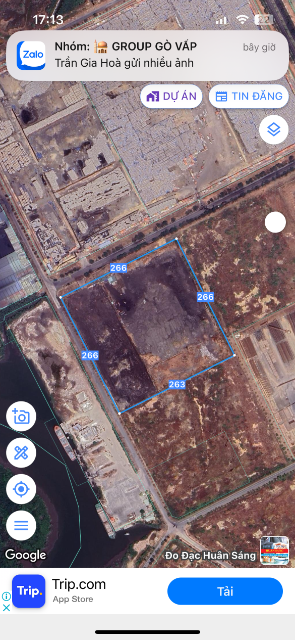 Bán đất skc :70000.3m² 131.25 tỷ tại Xã Tân Phước Thị xã Phú Mỹ