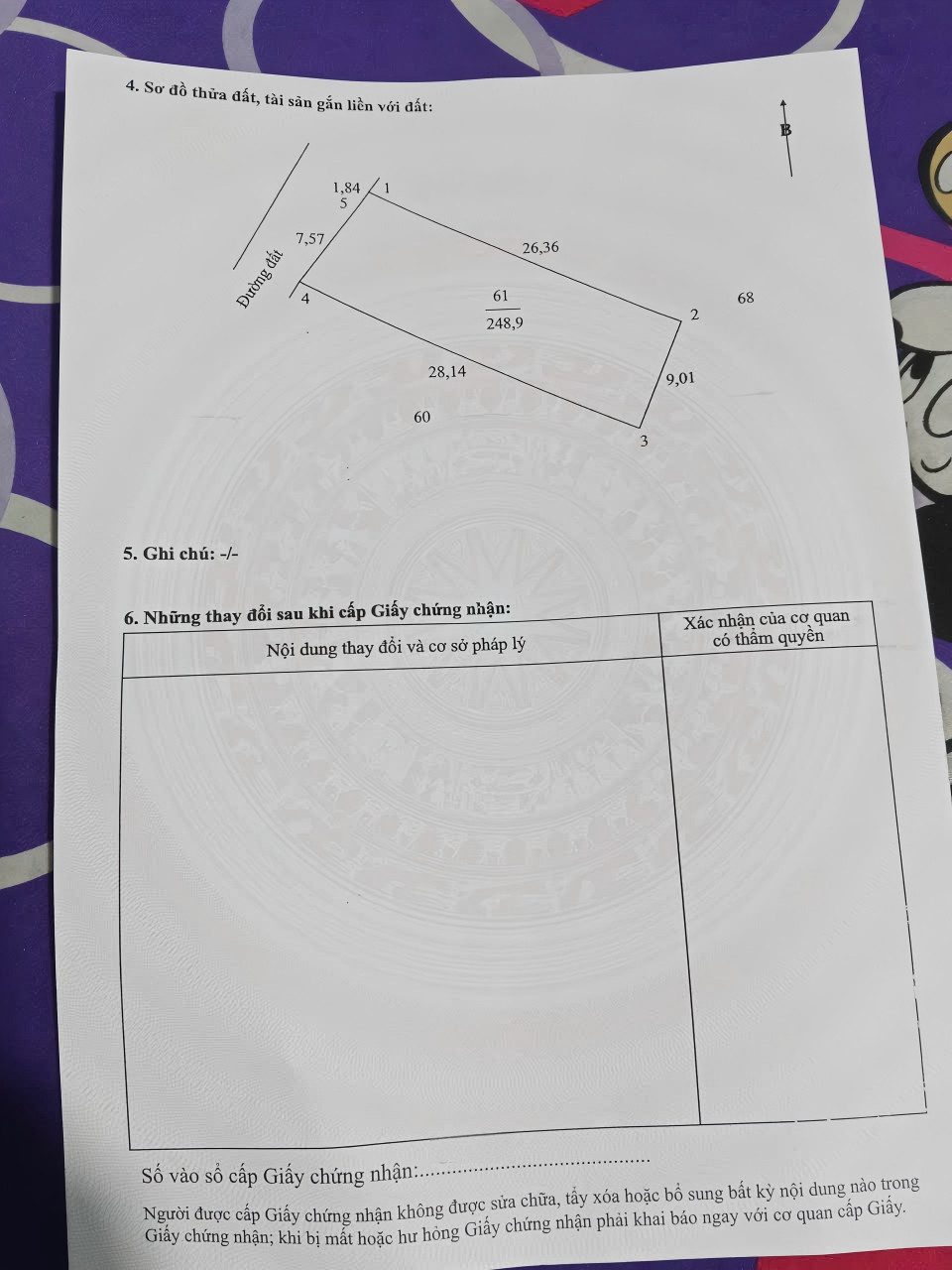 Bán đất 248.9m² full thổ cư ngang 9m giá 500 triệu tại Xã Tân Quới