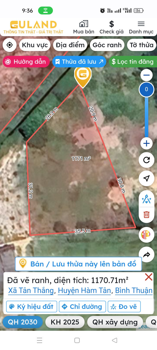 Bán đất 1170.7m² 1.1 tỷ tại Xã Tân Thắng Huyện Hàm Tân