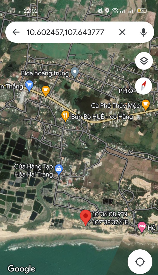 Bán  đất thổ cư 1260m² , tại, Xã Tân Thắng, Huyện Hàm Tân, Bình Thuận