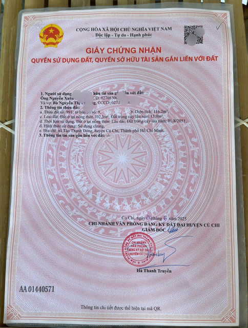(S668) Đất 1/ ngắn Nguyễn KIm Cương, dt 116m2, đất ở hiện hữu, giá 2 tỷ 050