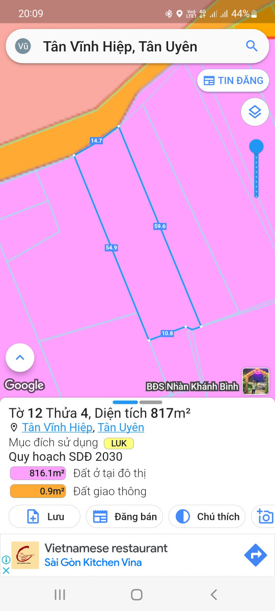 Nhà Đất Tân Vĩnh Hiệp Tân Uyên Bình Dương