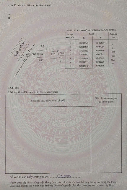 Bán đất 163.5m² ngang 6,6m giá 2.4 tỷ tại Xã Tân Vĩnh Hiệp Thị xã Tân Uyên mặt tiền đường nhựa tiện kinh doanh