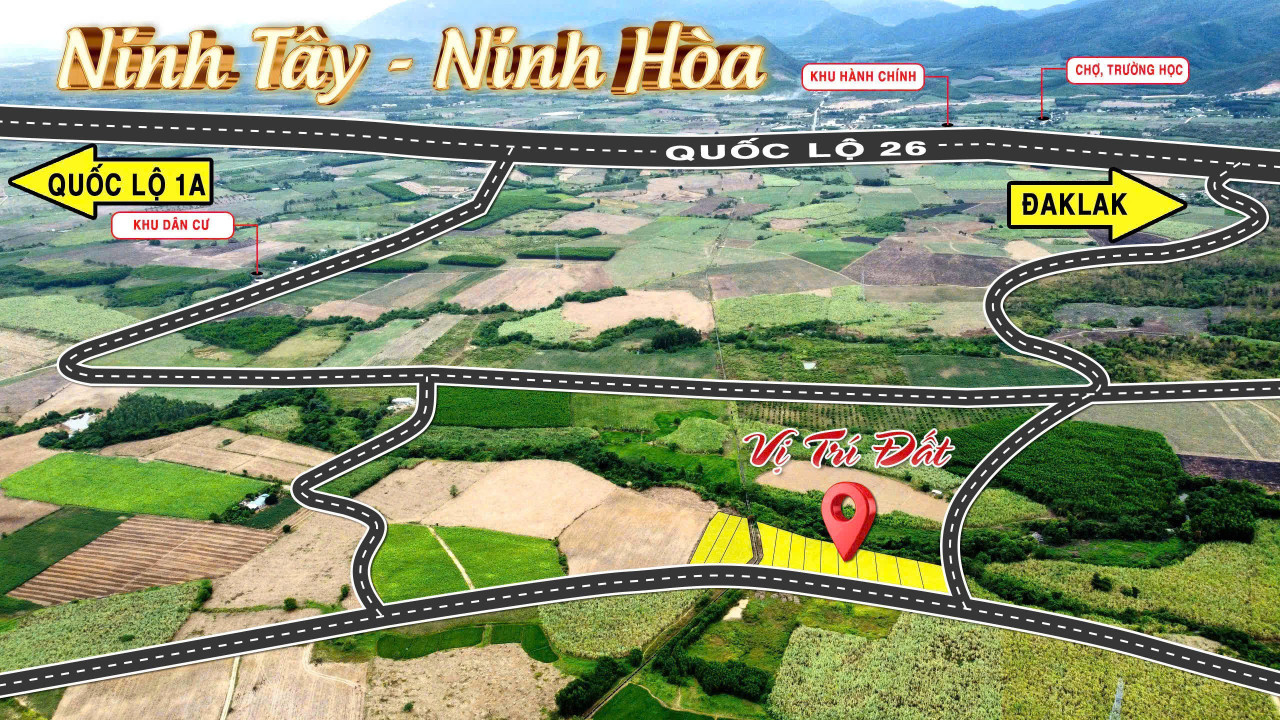 0763615365 Bán đất 500m² giá 240 triệu Xã Tây Ninh Hòa
