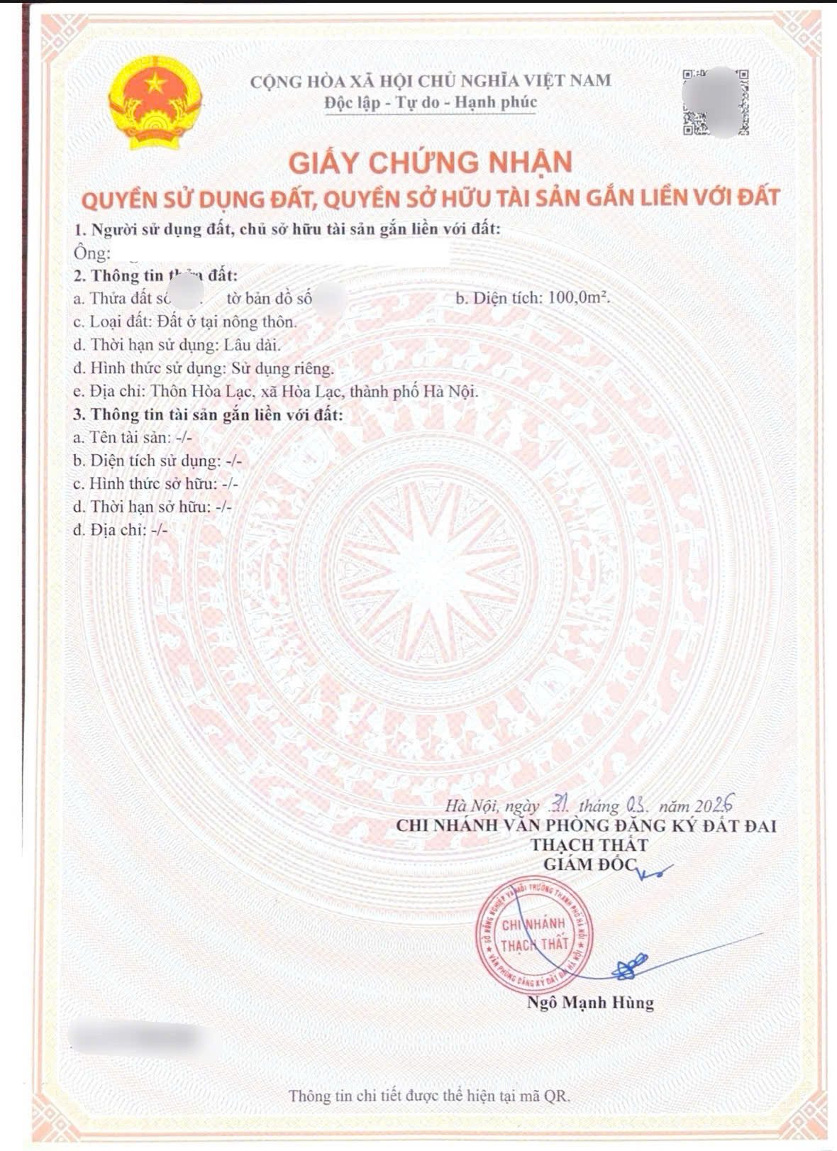 Bán đất đẹp tại Chợ Hoà Lạc, 40 triệu / m2, 125 m2, mặt tiền 8m, pháp lý đầy đủ