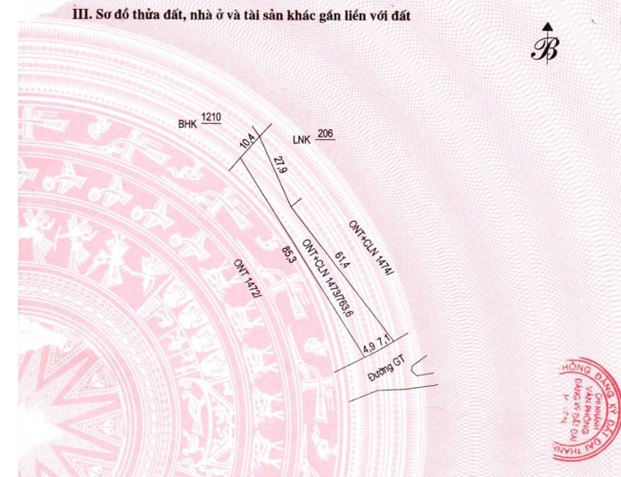 BÁN MẢNH ĐẤT 12M MẶT TIỀN TẠI - THẠCH THÀNH, THANH HÓA