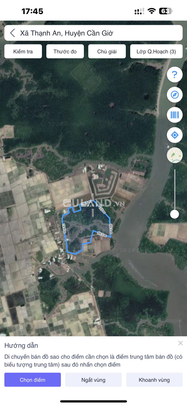 Bán lô đất 1,6ha CLN Xã đảo Thạnh An,Huyện Cần Giờ Tp.HCM