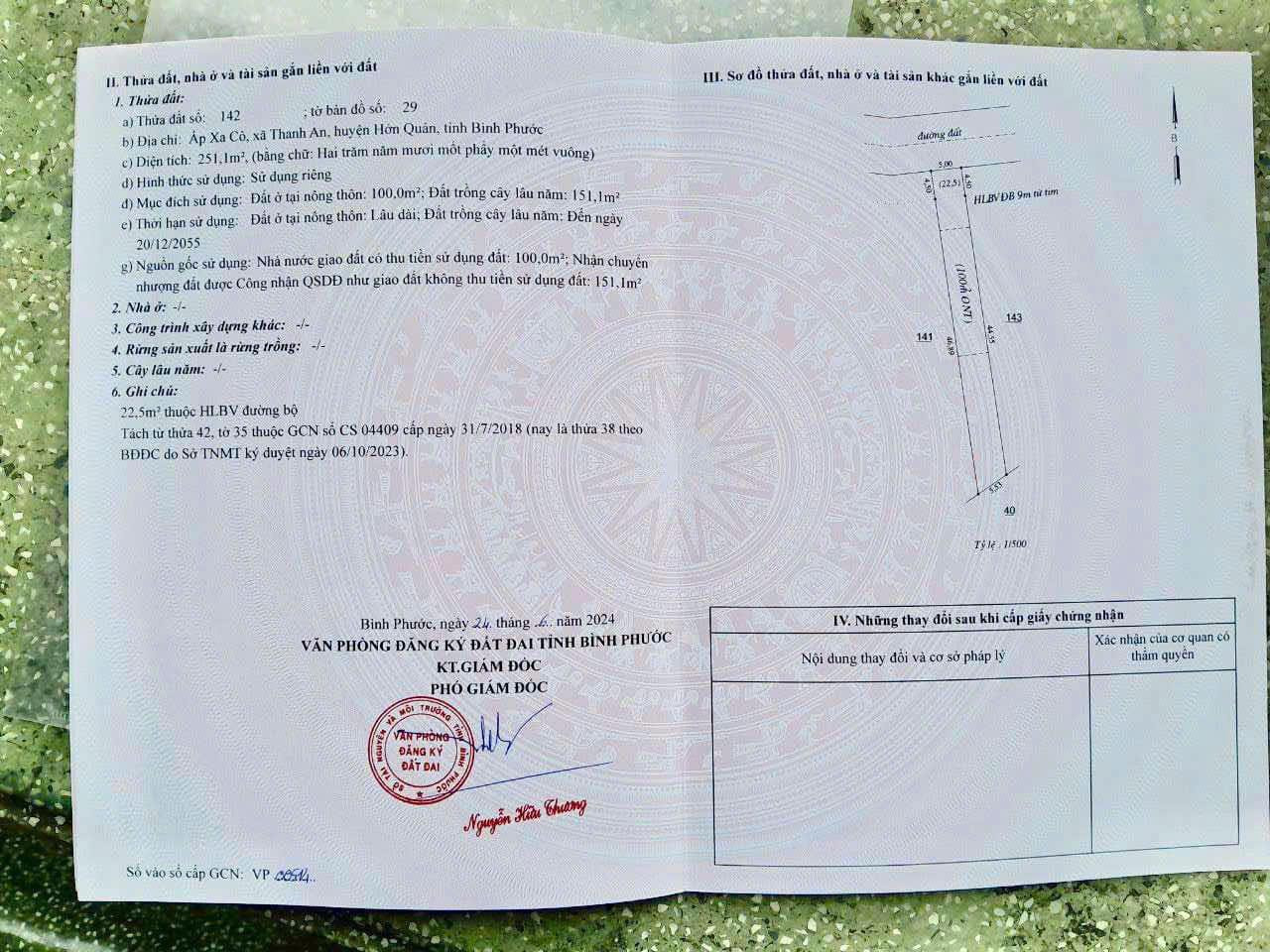 ĐẤT ĐẸP - GIÁ TỐT - CHÍNH CHỦ Cần Bán Nhanh Đất lô tại Xã Thanh An, Huyện Hớn Quản, Bình Phước