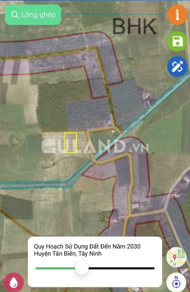 Bán bán  đất nông nghiệp 1000m² , giá 650 triệu tại, Xã Thạnh Bình, Huyện Tân Biên, Tây Ninh
