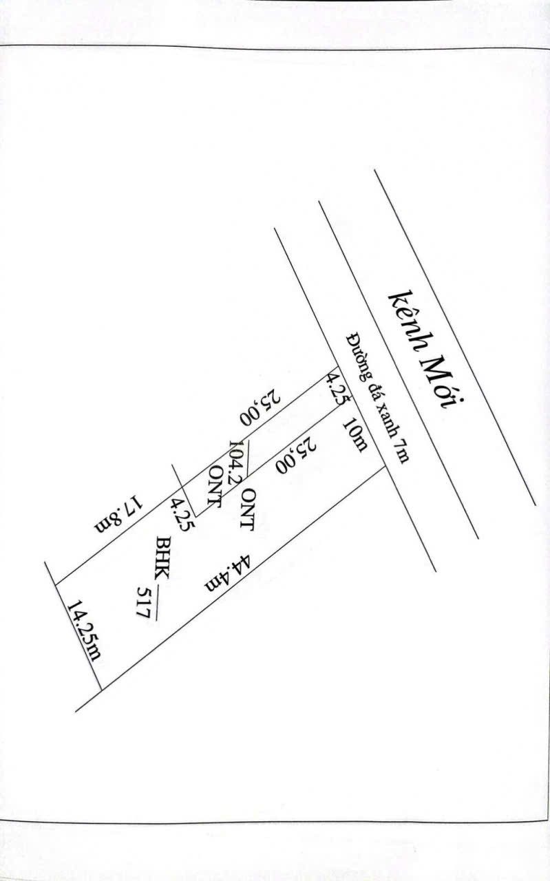 Bán đất đường oto đá xanh xã Thạnh Hòa, Bến Lức dt 600m2 (100m2 thổ) giá 870 triệu