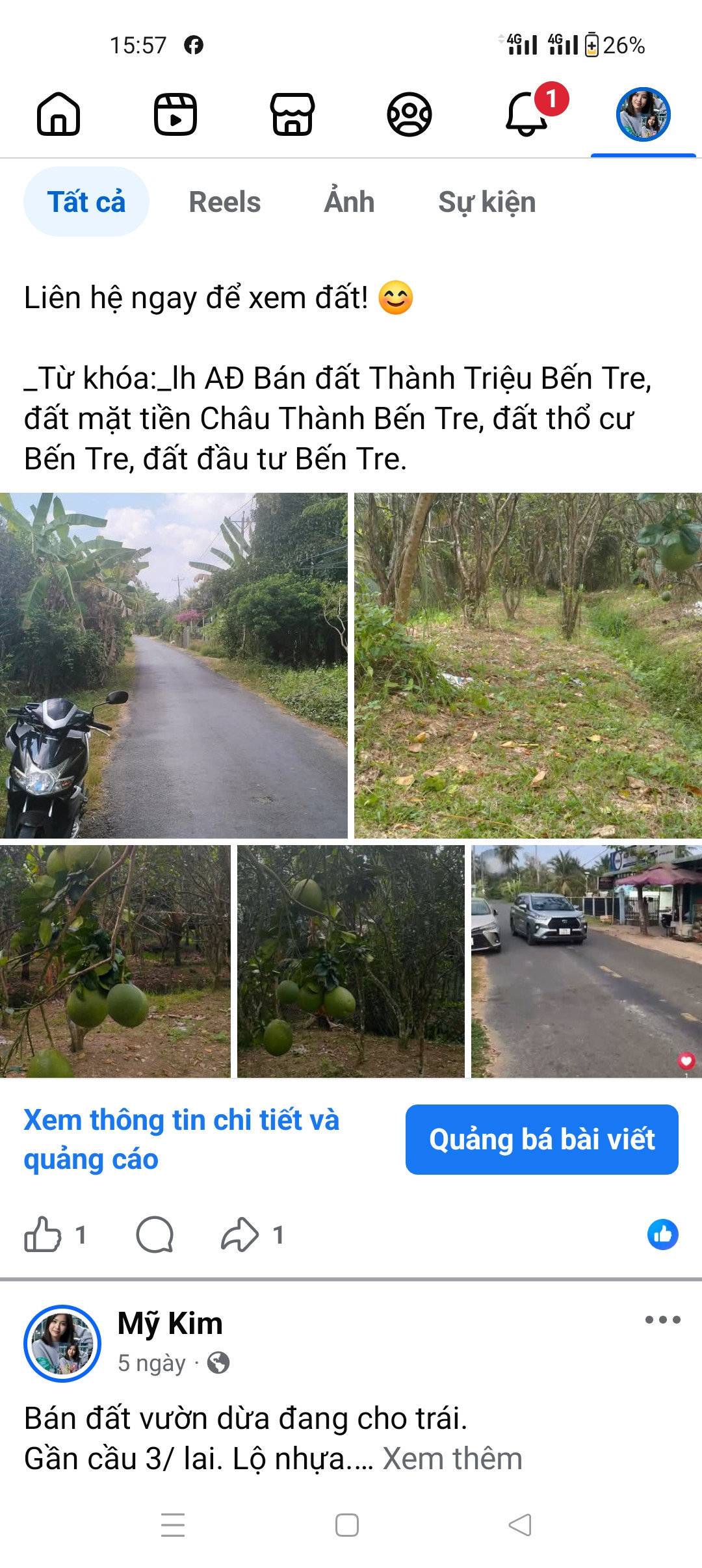 Vị trí tốt mặt tiền gần chợ thành triệu