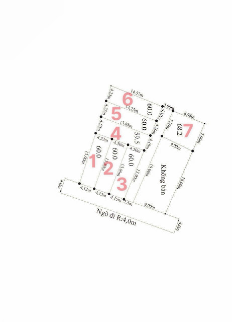 Bán đất 60m² ngang 4,12m giá 1.5 tỷ tại Thiên Hương. liên hệ 0362558882