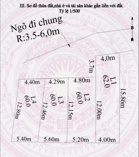 bán lô đất 60m2 xã Thiên Hương, Thủy Nguyên. giá 900 triệu