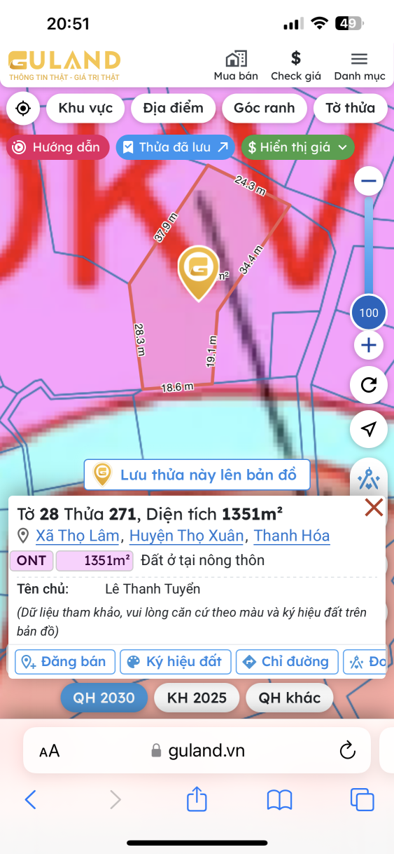 Cần bán bớt 6 mét mặt đường làng rộng 2 ô tô tránh nhau