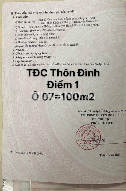 TĐC THÔN ĐÌNH - THỐNG NHẤT