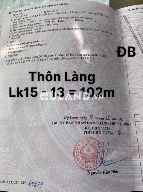 TĐC Thôn Làng - Thống Nhất