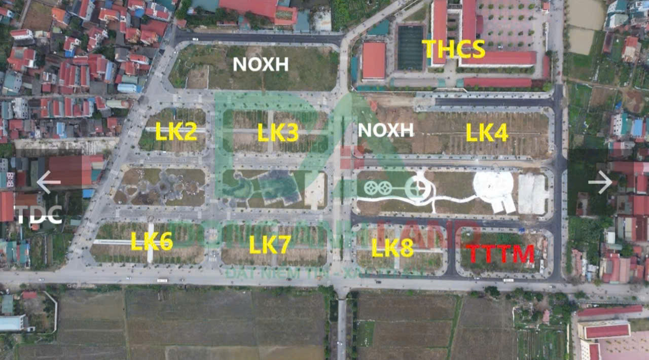 Bán đất đấu giá Thụy Lâm Lô LK17