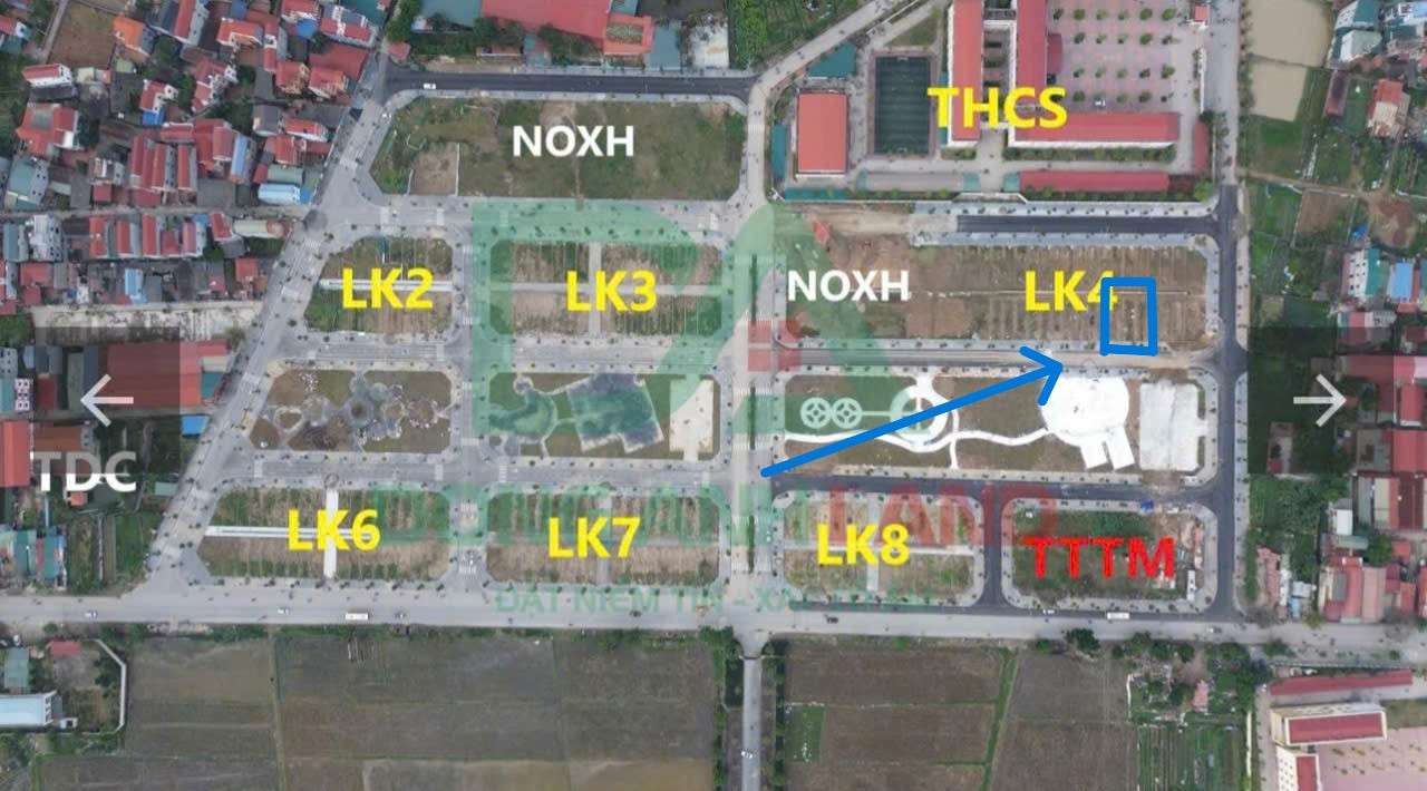 Bán đất đấu giá Thụy Lâm Lô LK4-17 lô hướng kinh doanh tốt