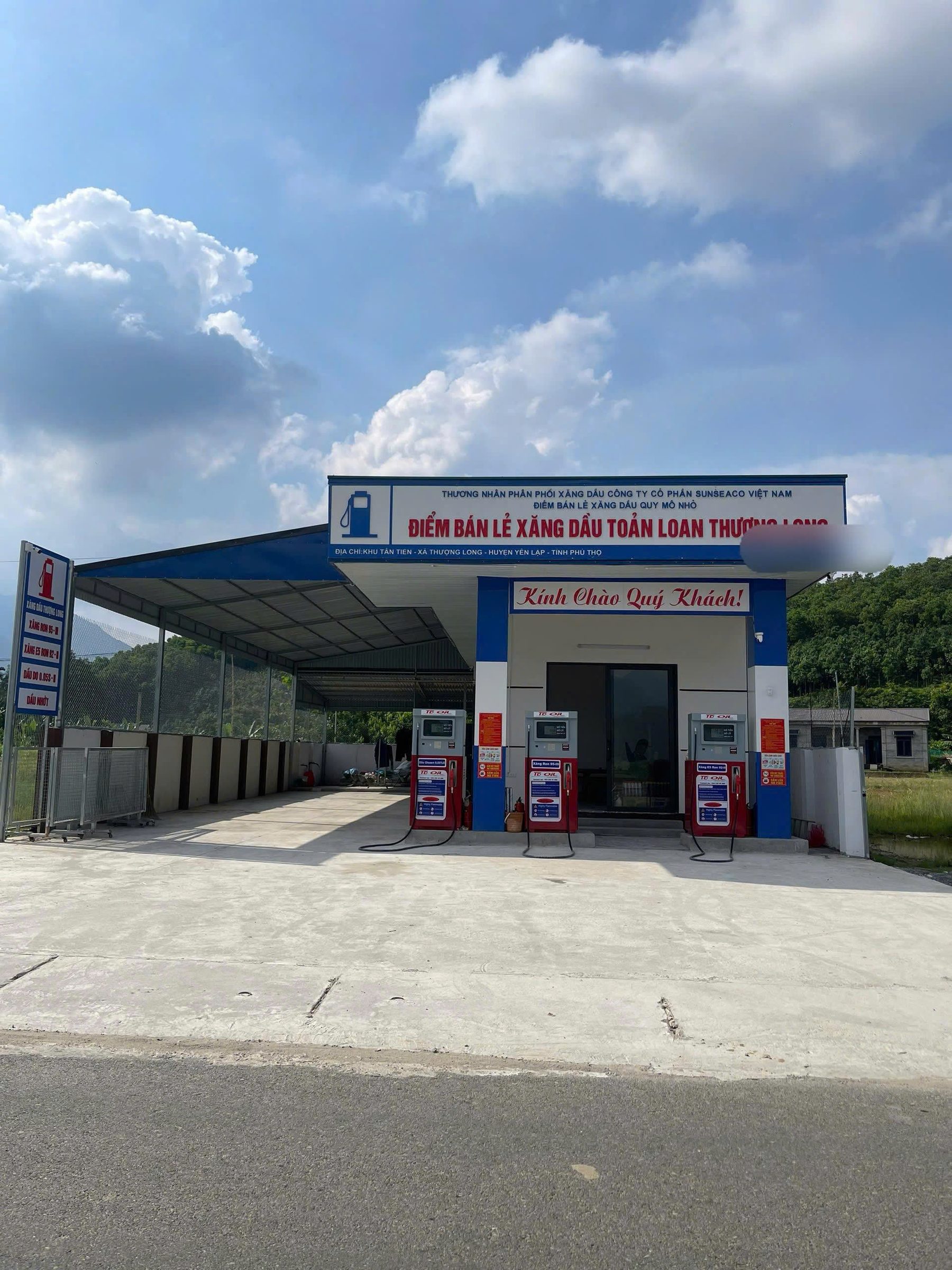 BÁN ĐẤT VÀ CÂY XĂNG ĐANG HOẠT ĐỘNG TỐT CHO THU NHẬP CAO