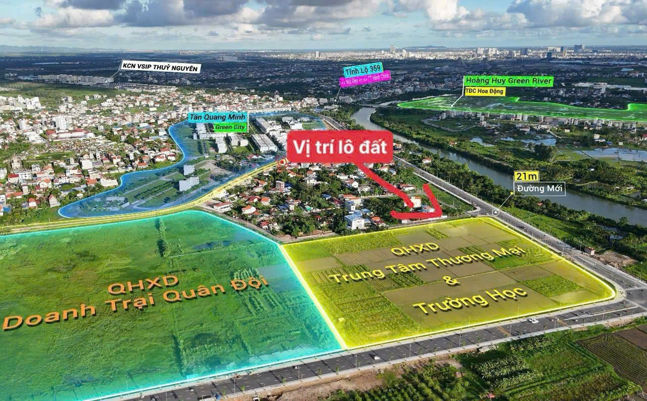 Bán đất 76.5m² đường nhựa 7m .3.45 tỷ tại Thuỷ Sơn Thuỷ Nguyên. liên hệ 0362558882