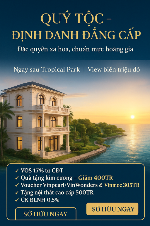 Sale Biệt Thự Quý Tộc ưu đãi lớn sở hữu ngay