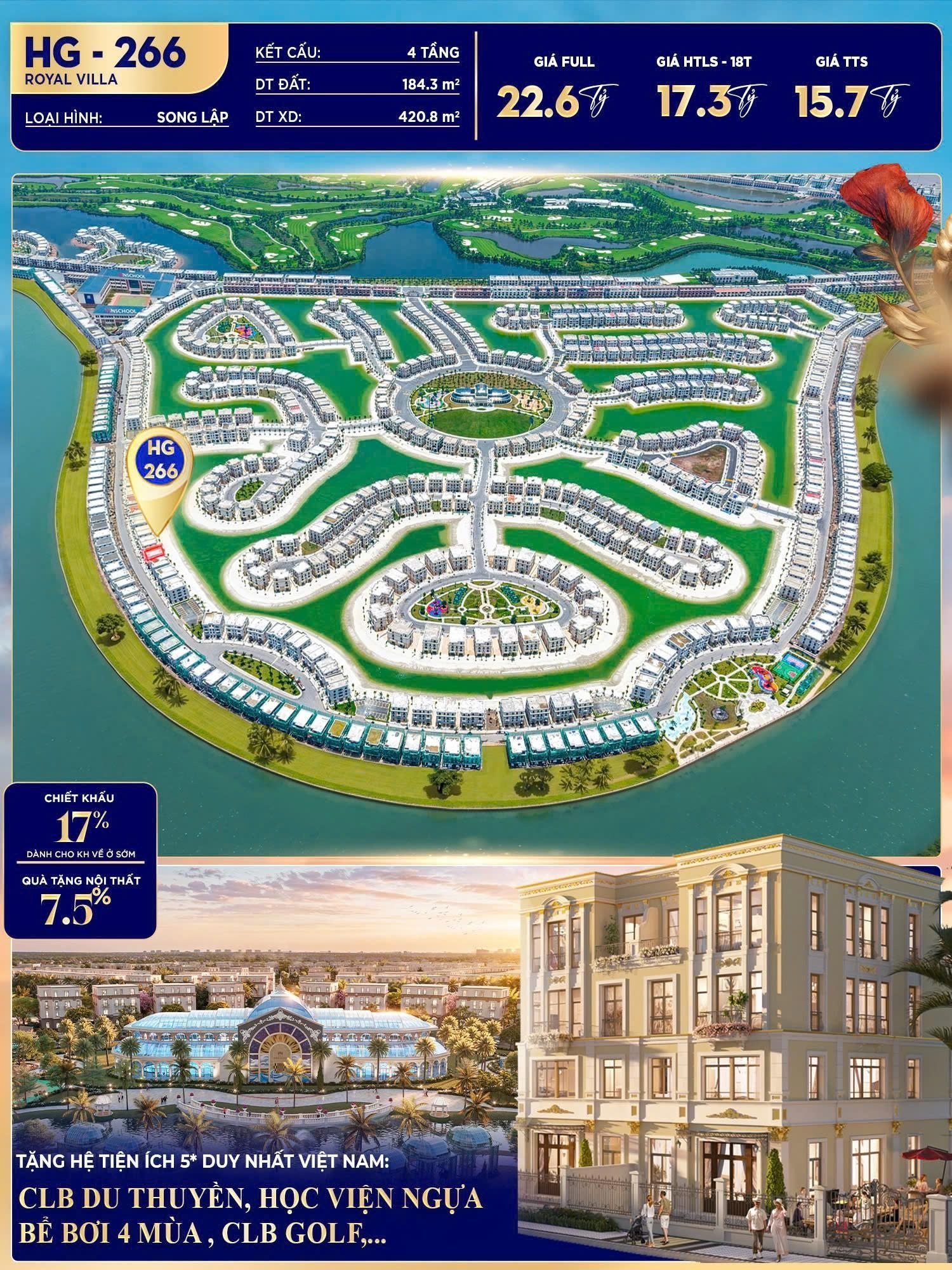 Bán biệt thự Hoàng Gia HG-266 Vinhomes Vũ Yên. ☎️ 0337 193 948