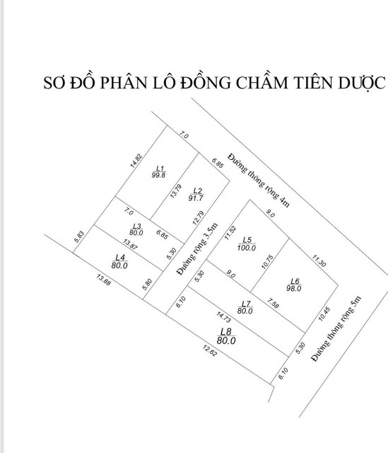 Bán đất 80_100m² ngang 5.3m giá 2.2 tỷ tại Xã Tiên Dược Huyện Sóc Sơn