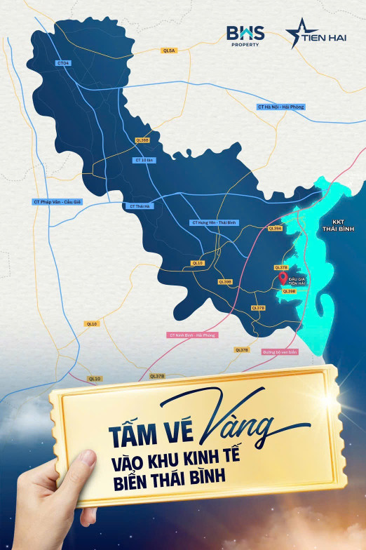 ✨ ĐẤT ĐẤU GIÁ TIỀN HẢI - TẤM VÉ VÀNG VÀO KHU KINH TẾ BIỂN THÁI BÌNH ✨