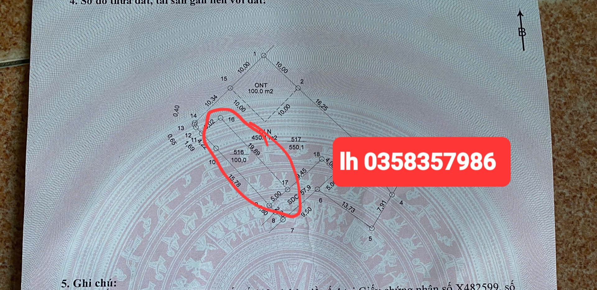 Bán đất 100m² ngang 5m giá 2.5 tỷ Xã Tiến Thắng