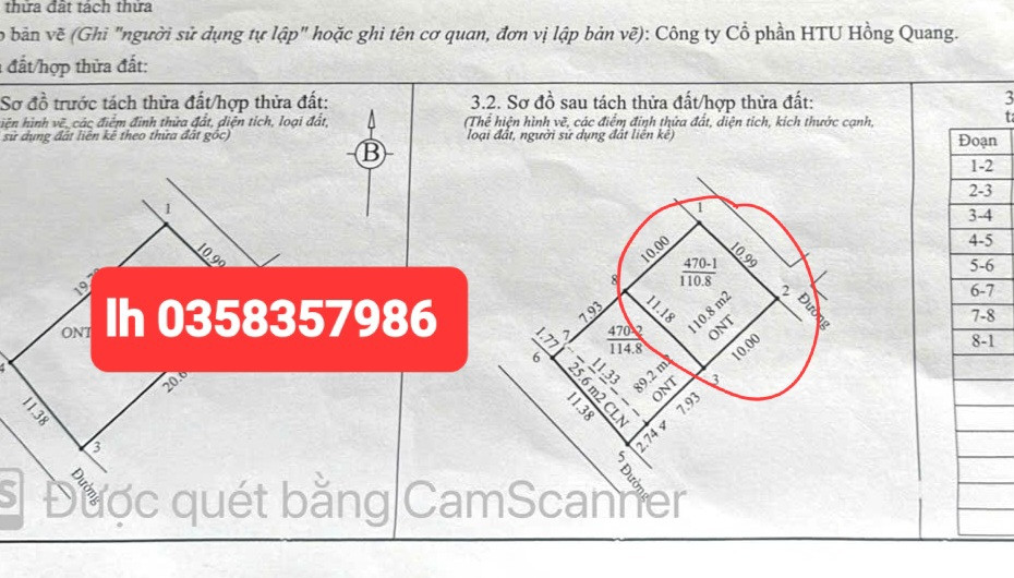 Bán đất 110.8m² ngang 11.18m giá 4.1 tỷ Xã Tiến Thắng